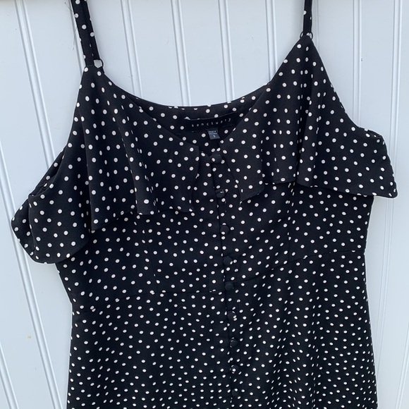 SANCTUARY Rafaella Womens Black and White Polka Dot button down dress Size Small - Picture 4 of 8